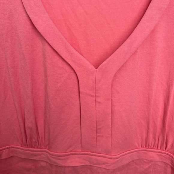 Boden Pink Salmon Linen Knit Tank Top V-Neck Size 18R - Picture 4 of 7